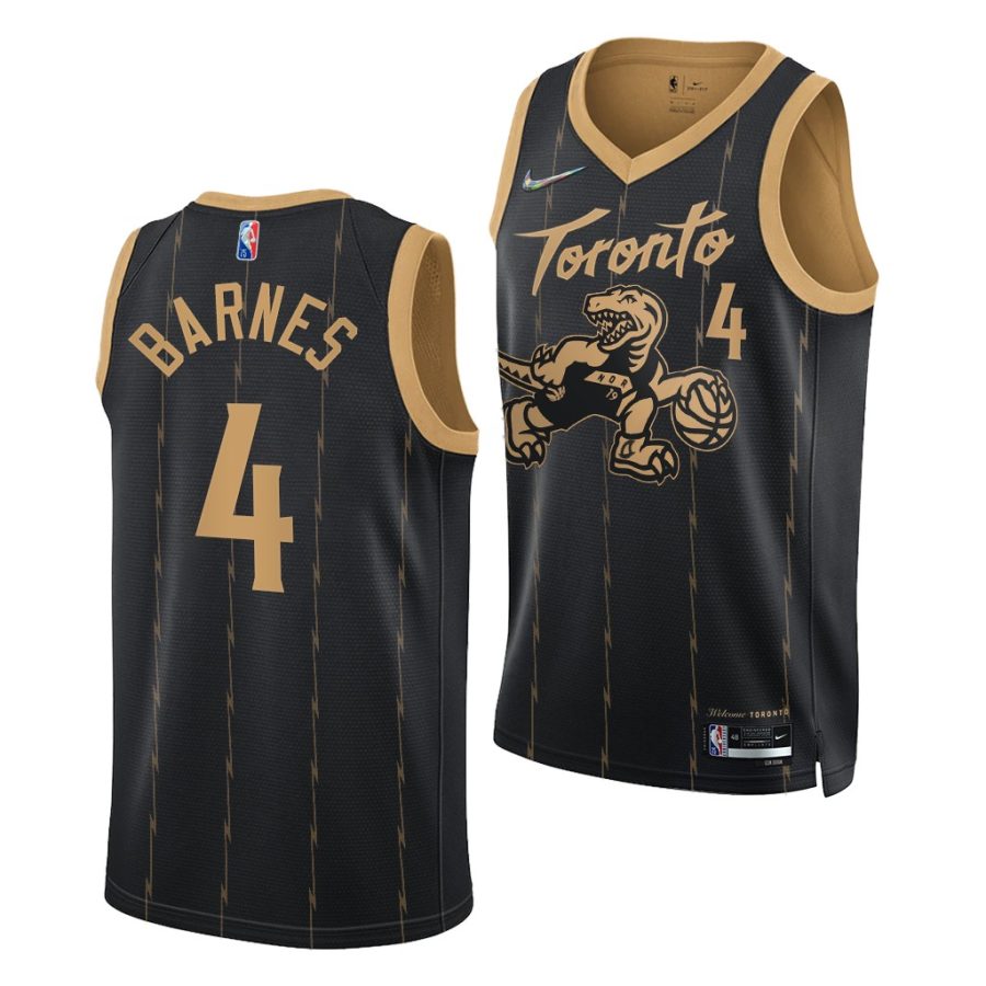 scottie barnes raptors 75th anniversary black city edition 2021 22 jersey