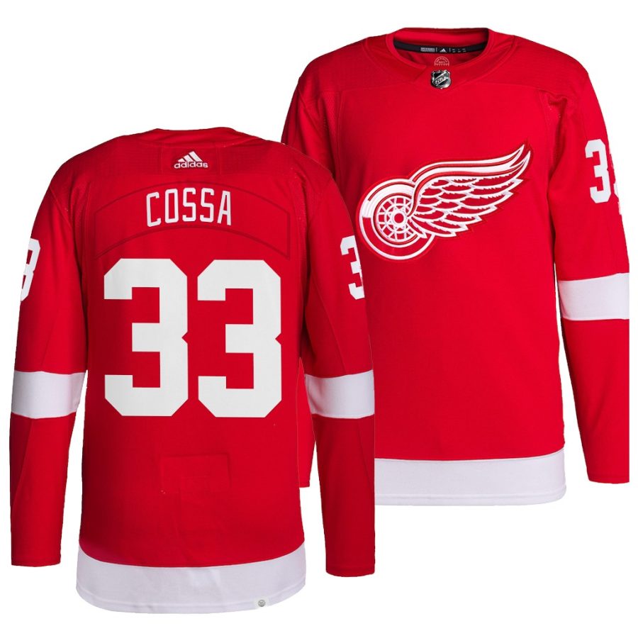 sebastian cossa red wings edmonton oil kings 2021 draft red pro authentic men jersey