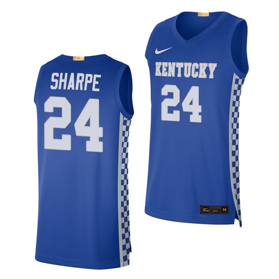 shaedon sharpe royal away kentucky wildcats jersey