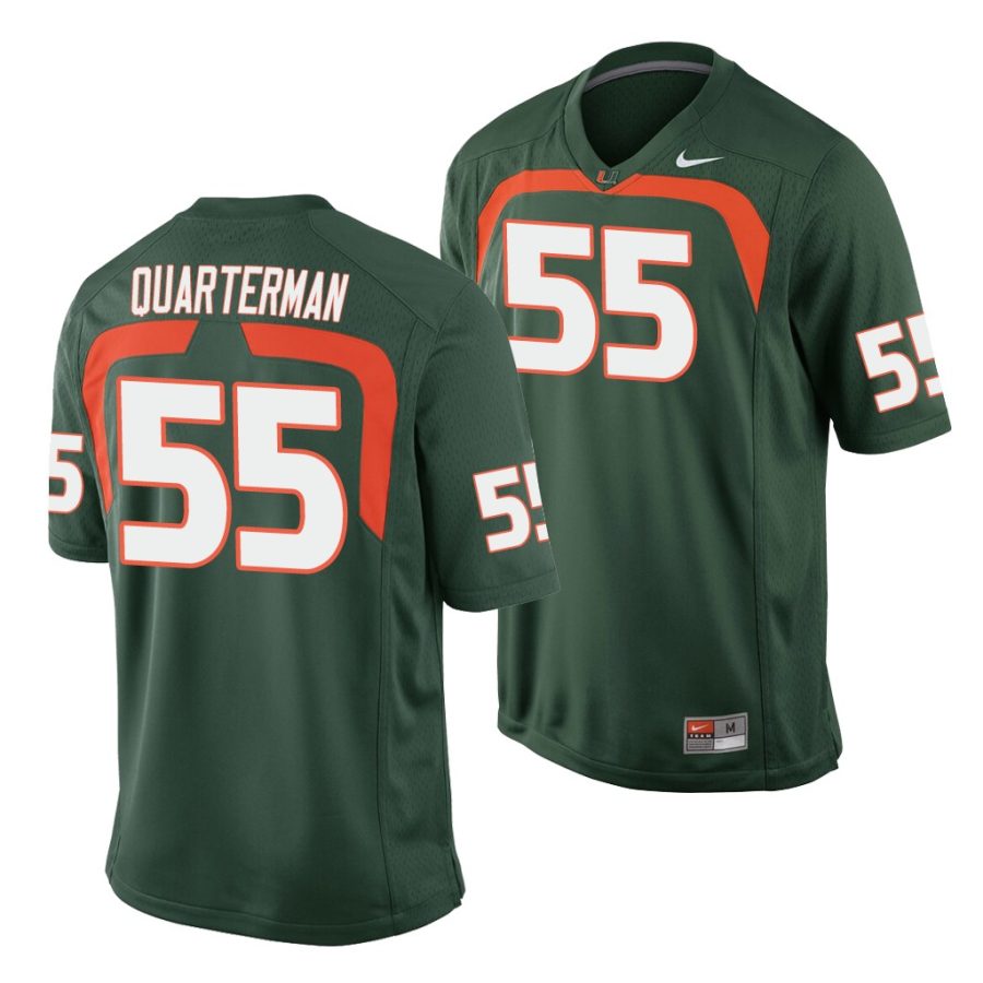 shaquille quarterman green game men's jersey