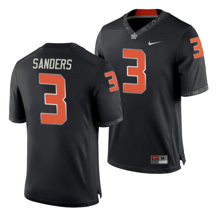 spencer sanders black college football men's jersey