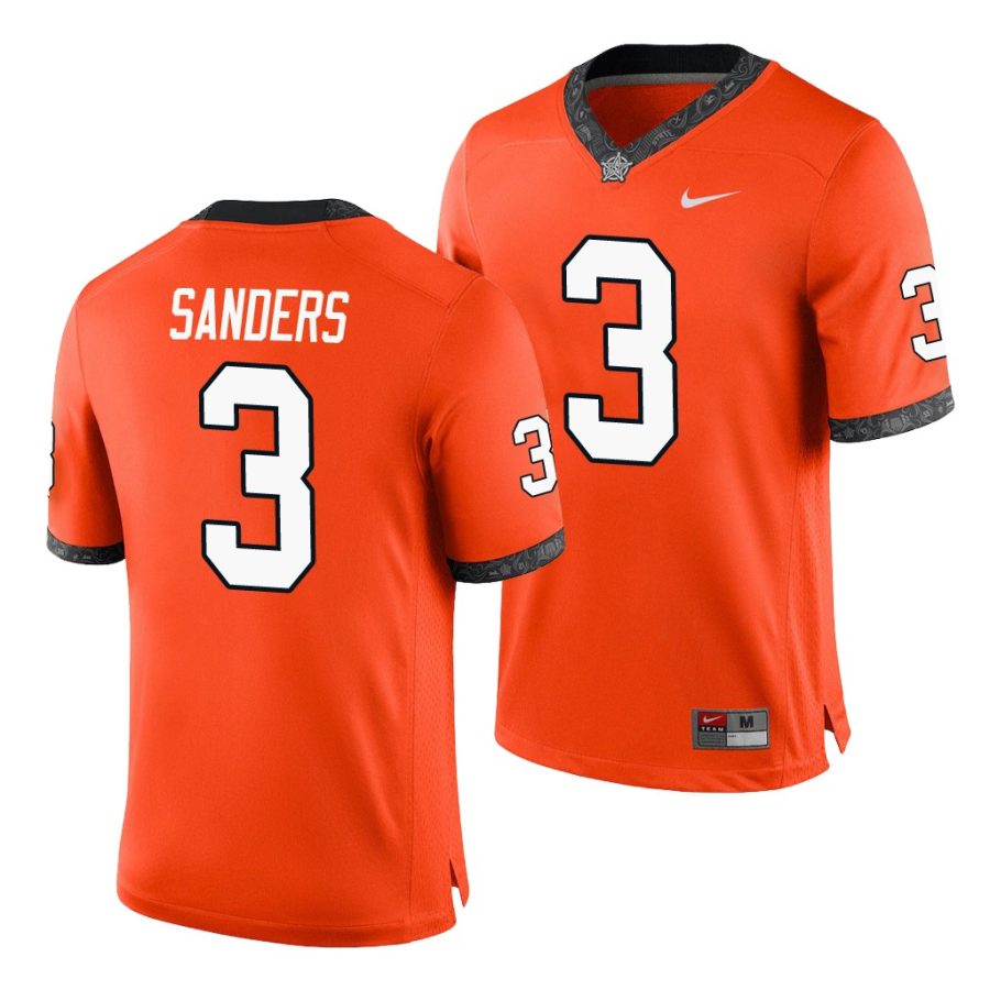 spencer sanders orange college football men's jersey