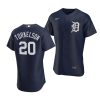 spencer torkelson tigers 2020 mlb draft authentic alternate navy jersey