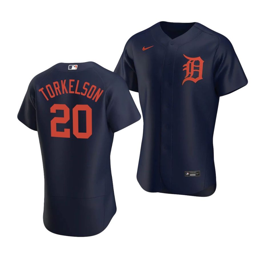 spencer torkelson tigers 2020 mlb draft authentic alternate team navy jersey