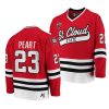 st. cloud state huskies jack peart 2021 22 college hockey red away jersey 0