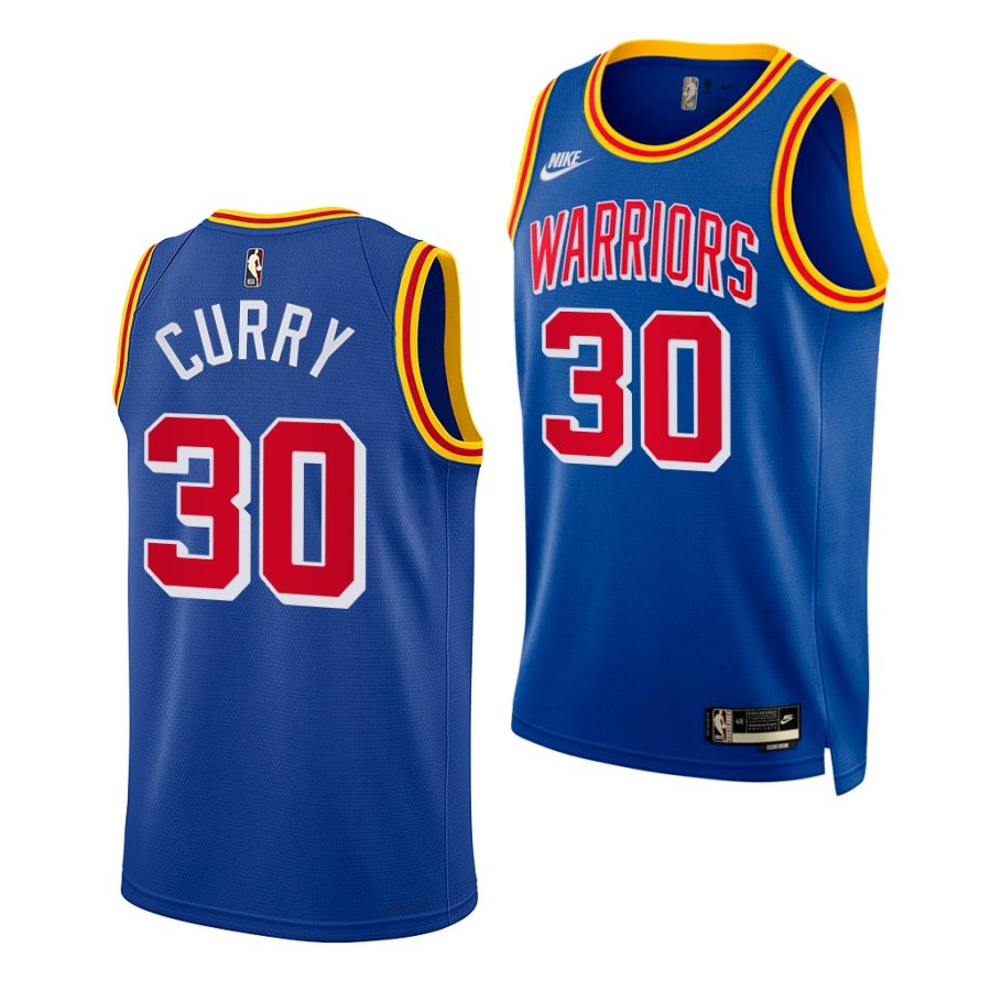 stephen curry warriors year zero classic royal davidson wildcats jersey