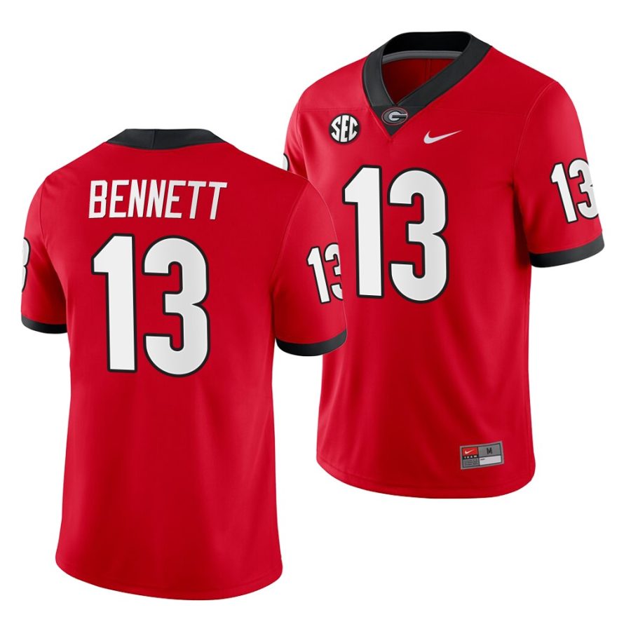 stetson bennett red college football men's jersey