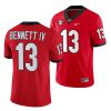 stetson bennett red home men's jersey