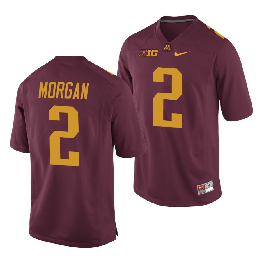 tanner morgan maroon replica men's jersey