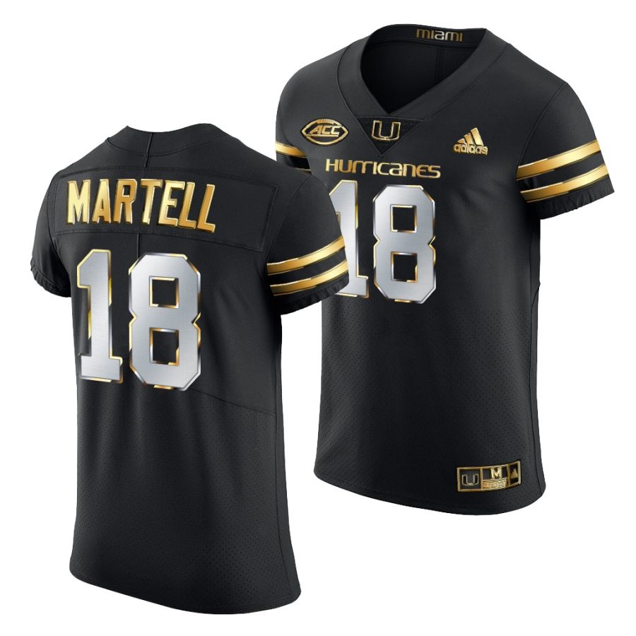 tate martell black golden edition miami hurricanes jersey