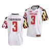 taulia tagovailoa white college football maryland terrapins jersey