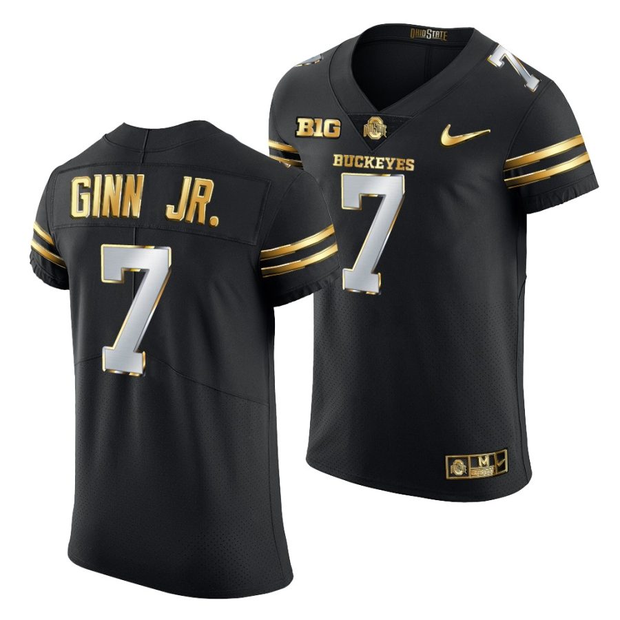 ted ginn jr. black golden edition ohio state buckeyes jersey