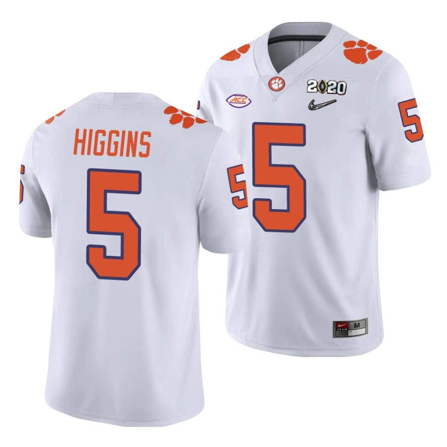 tee higgins white college football men's jersey