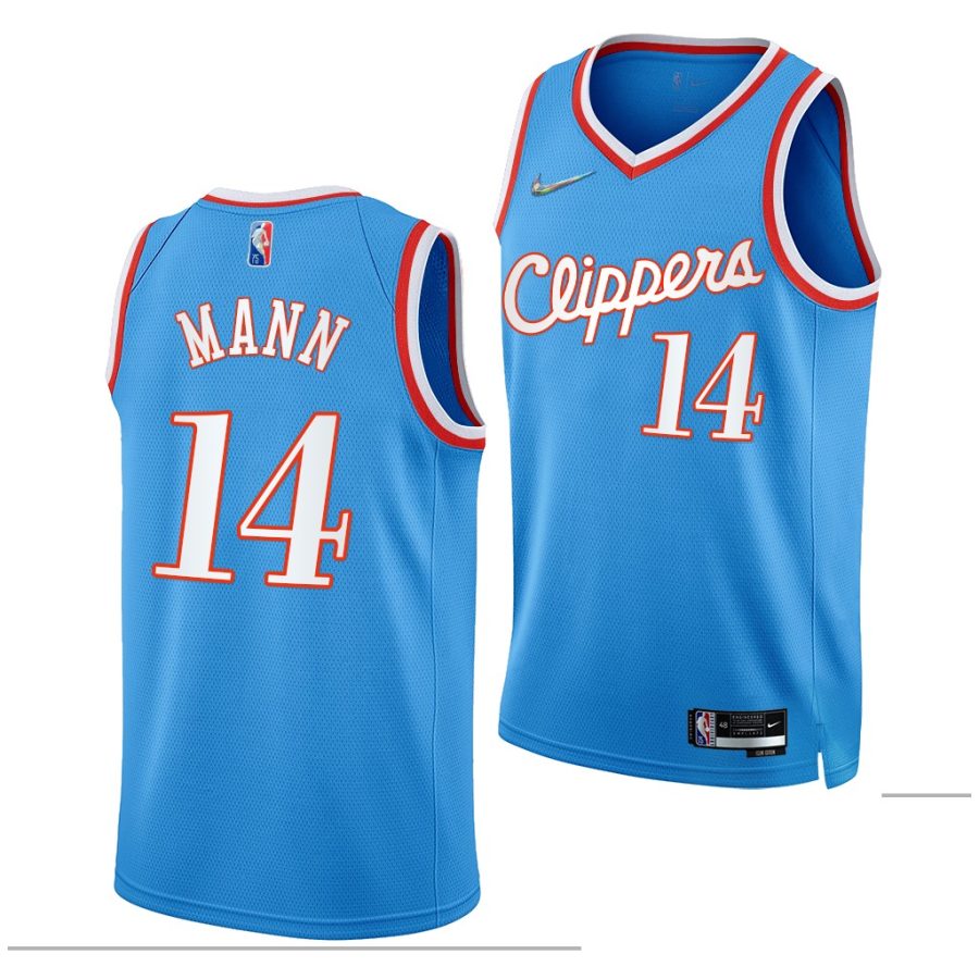 terance mann clippers 75th anniversary blue city edition florida state seminoles 2019 draft jersey