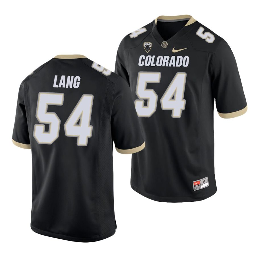 terrance lang black college football men's jersey