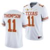 texas longhorns casey thompson white 2021 red river showdown men jersey