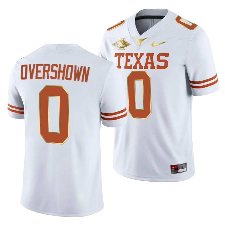 texas longhorns demarvion overshown white 2021 red river showdown men jersey