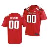 texas tech red raiders custom red college football men's jersey