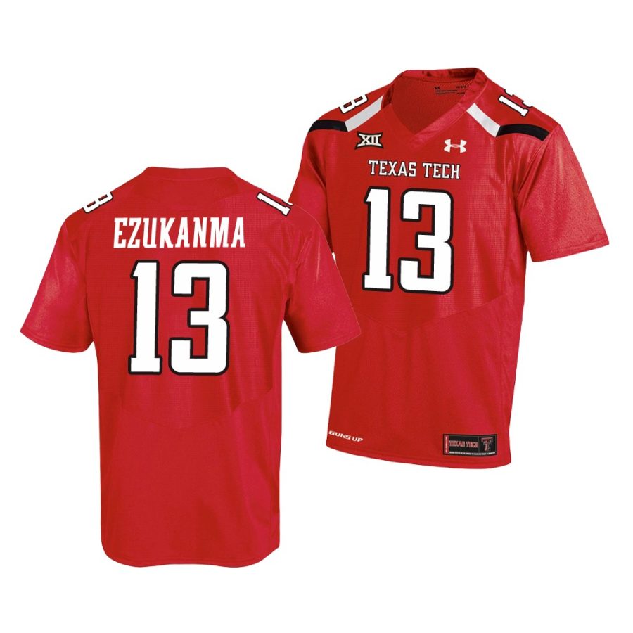 texas tech red raiders erik ezukanma red college football men's jersey