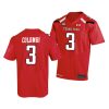 texas tech red raiders henry colombi red college football men's jersey