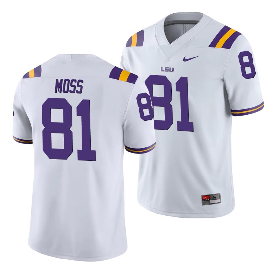 thaddeus moss white college football men's jersey