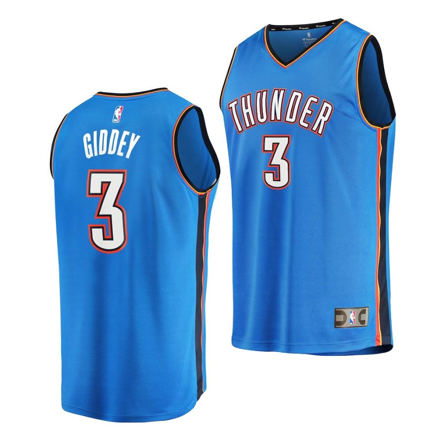 thunder josh giddey blue 2021 nba draft 1st round pick replica jersey