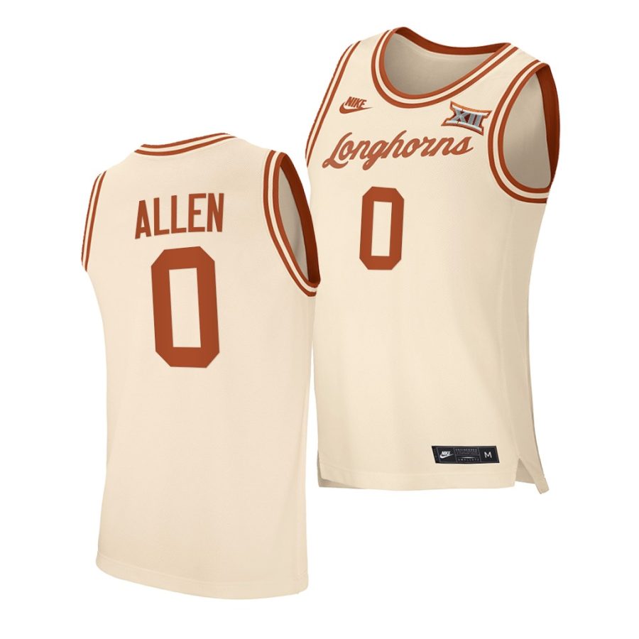 timmy allen texas longhorns 2021 transfer college basketball jersey