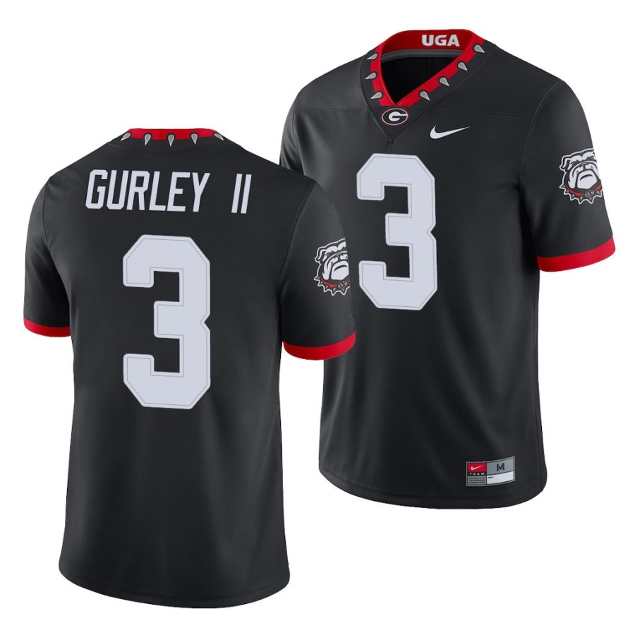 todd gurley ii black college football men's jersey