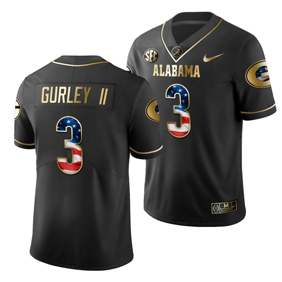 todd gurley ii black stars and stripes men's jersey