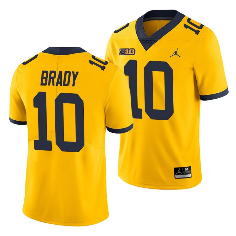 tom brady yellow game men's jersey