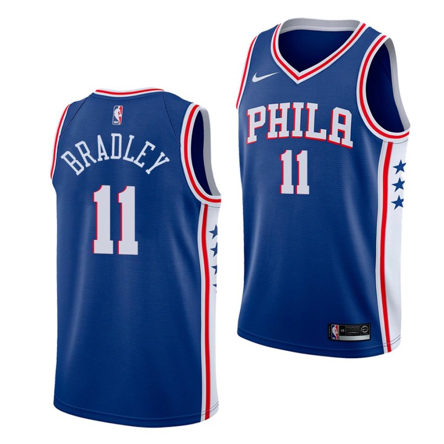 tony bradley 76ers icon 2020 nba draft 2020 21 blue jersey