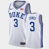 tre jones white authentic men's jersey