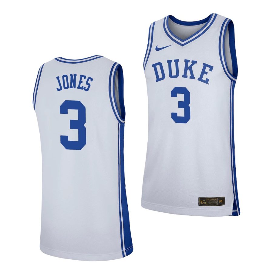 tre jones white replica men's jersey 0