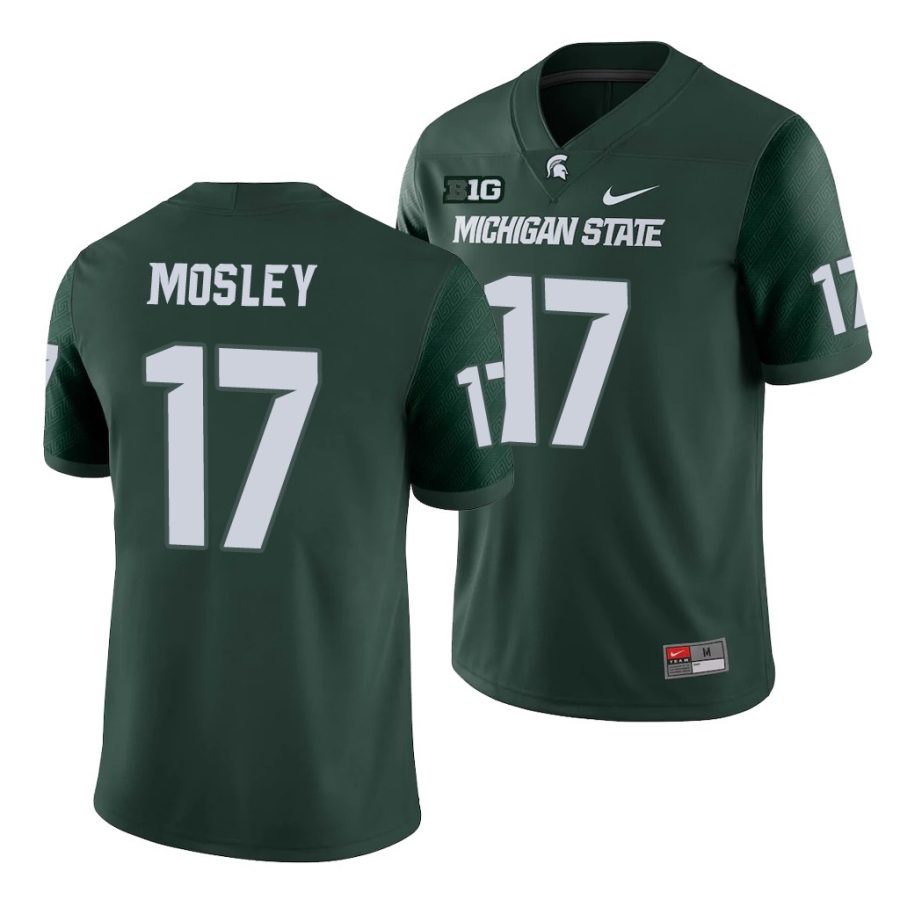 tre mosley green college football michigan state spartans jersey