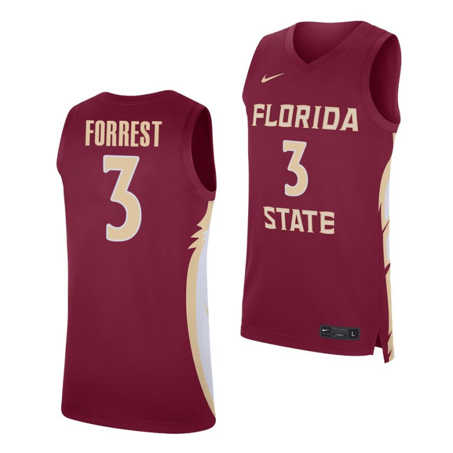 trent forrest garnet replica florida state seminoles jersey