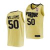 trevion williams purdue boilermakers college basketball 2021 22 top overall seed jersey