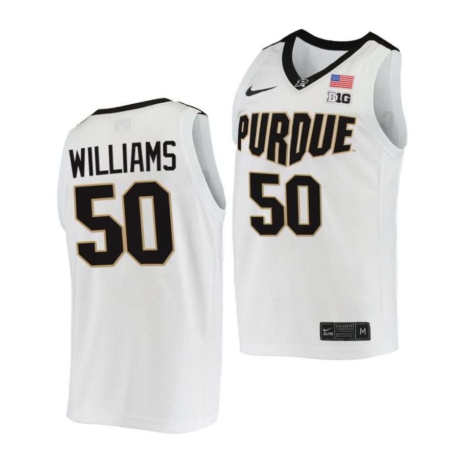 trevion williams white college basketball 2021 22replica jersey