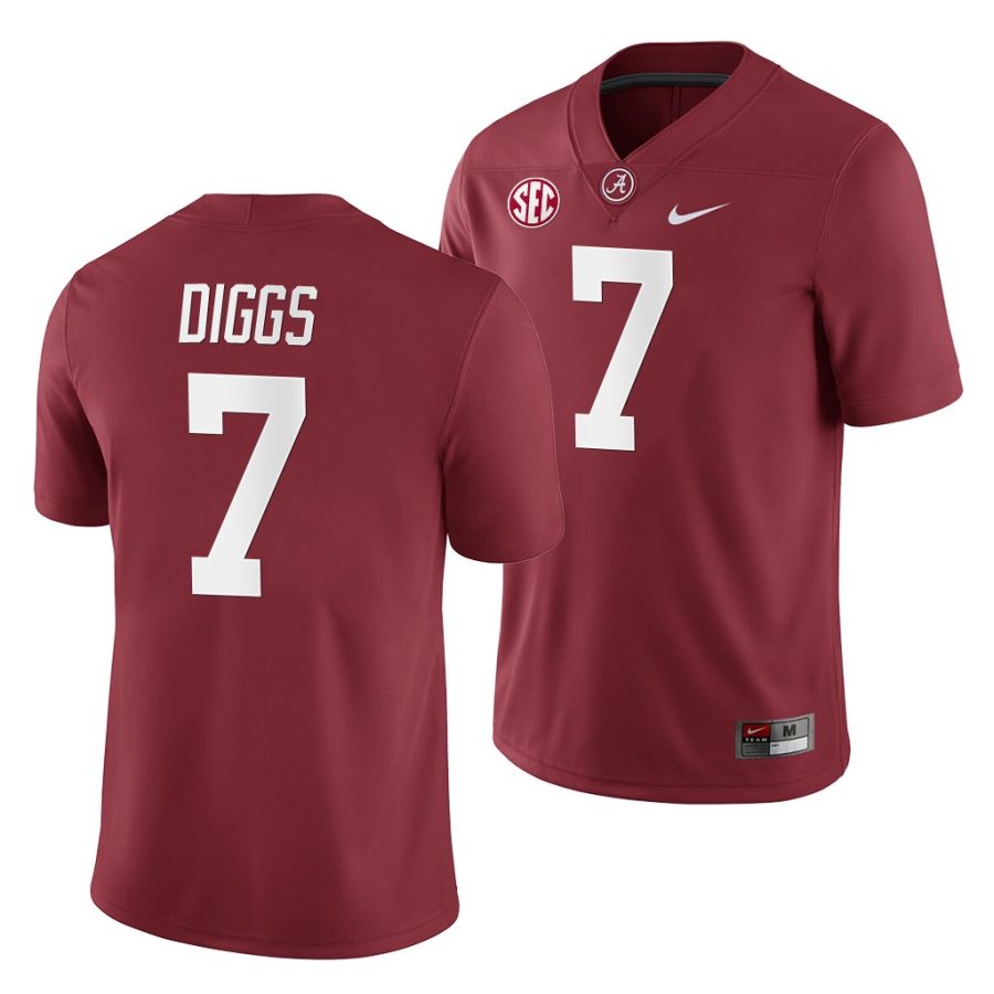 trevon diggs crimson home men's jersey