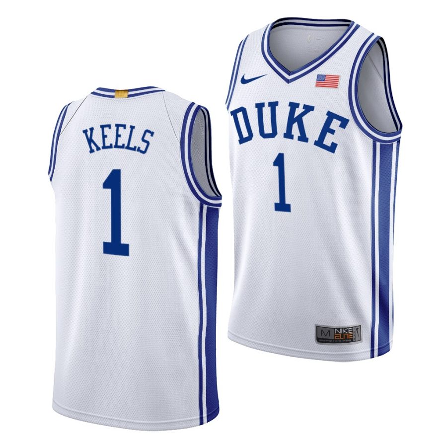 trevor keels duke blue devils home 2021 jersey