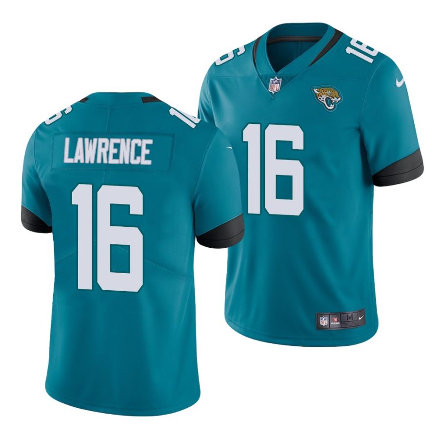 trevor lawrence jaguars 2021 nfl draft vapor limited men's teal jersey