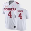 trey sermon white away men's jersey