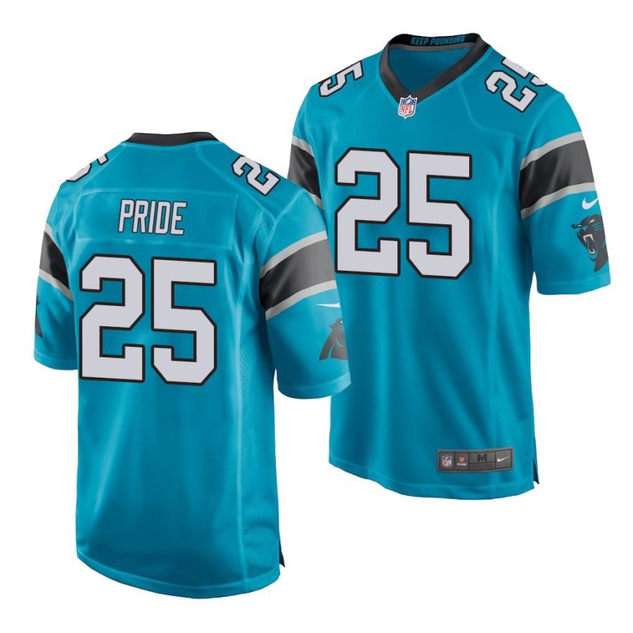 troy pride jr. panthers 2020 nfl draft game men's blue jersey