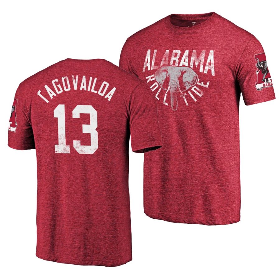 tua tagovailoa crimson hometown classic tri blend jersey