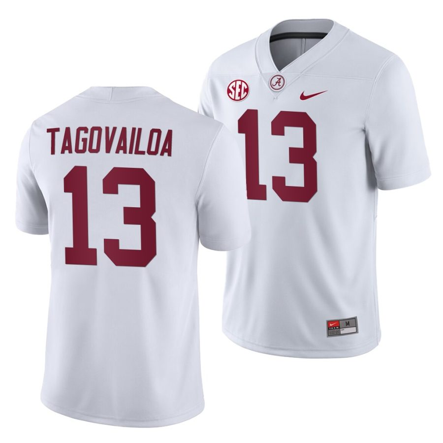 tua tagovailoa white college football men's jersey