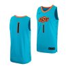 turquoise replica oklahoma state cowboys jersey