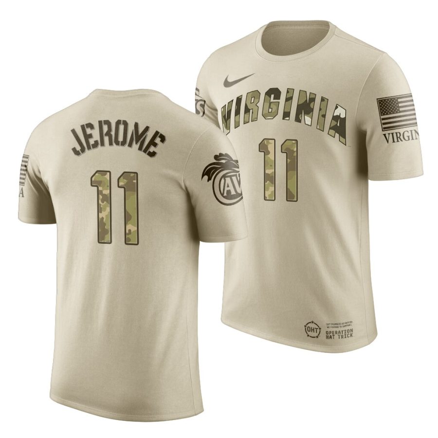 ty jerome oatmeal oht military appreciation ncaa basketball jersey