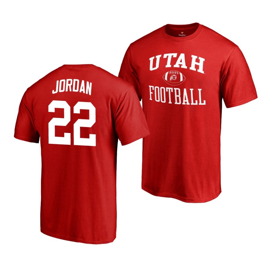 ty jordan red college football name & number jersey