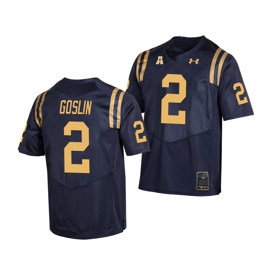 tyger goslin navy college football men's jersey