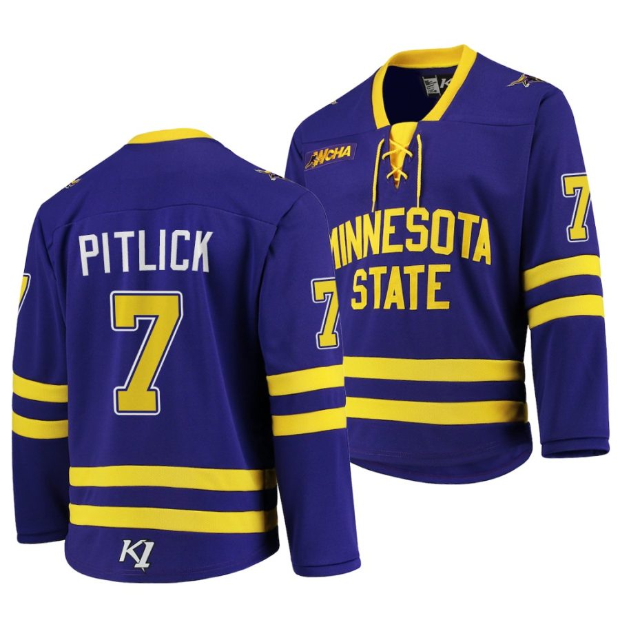 tyler pitlick nhl flyers college hockey purple replica jersey