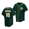 tyler soderstrom athletics 2020 mlb draft replica alternate green jersey